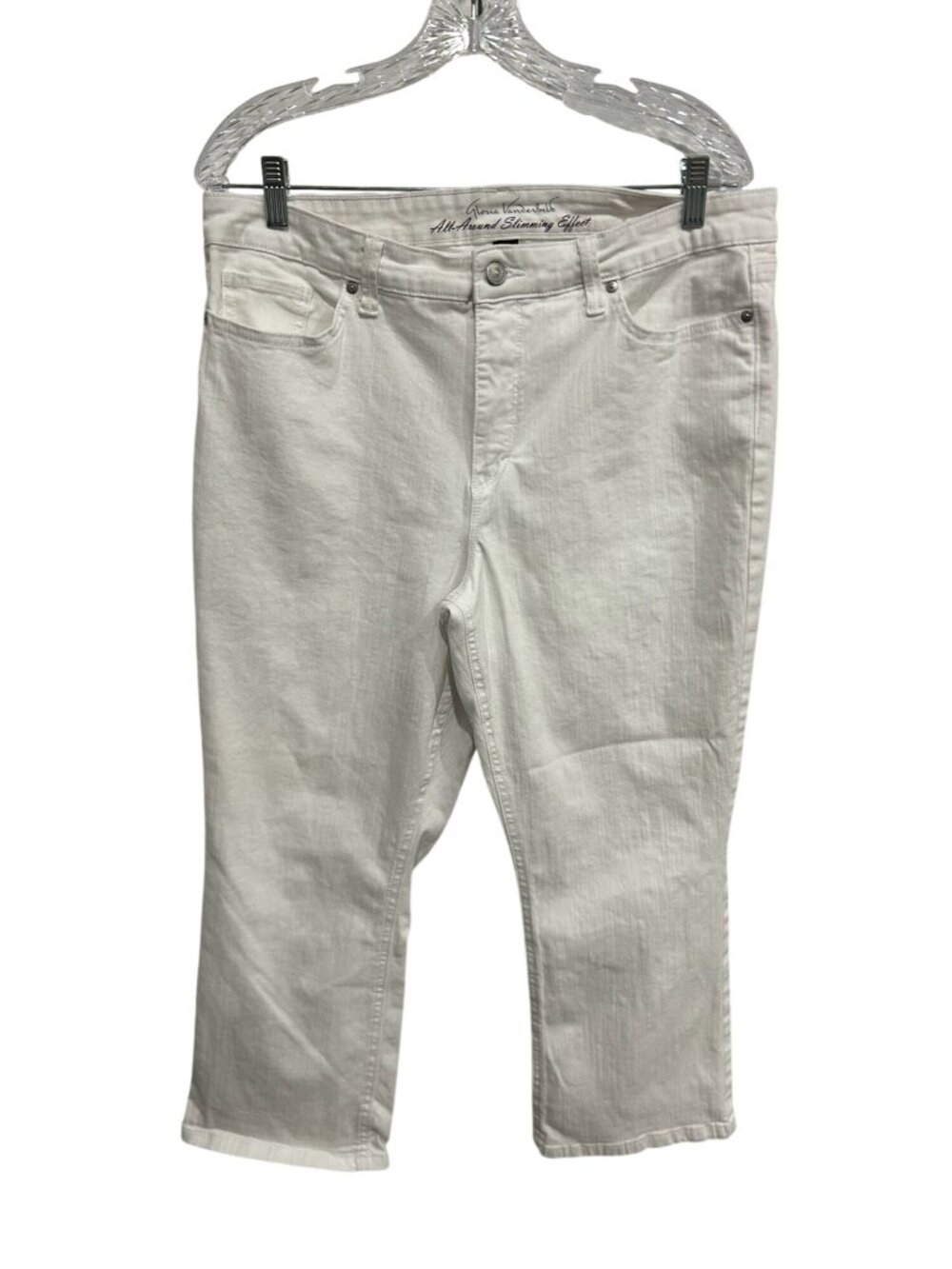 Gloria Vanderbilt 16 White All-Around Slimming Effect Jeans Minimalist Clean Gir